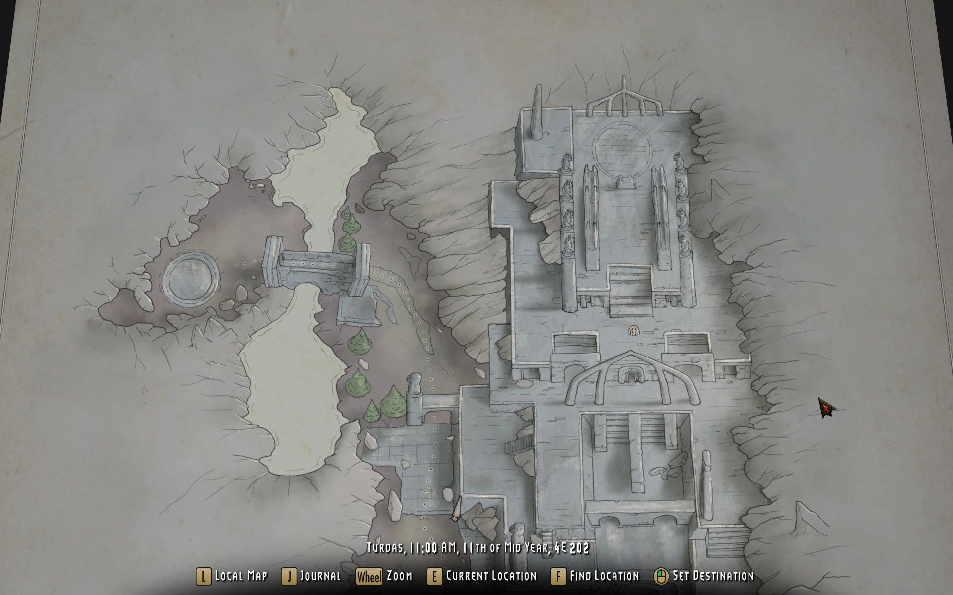 Skuldafn Paper Map for FWMF by Limon mod for The Elder Scrolls V: Skyrim Special Edition
