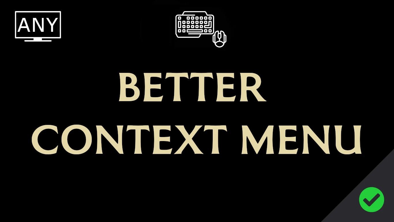 Better Context Menu mod for Baldur's Gate 3