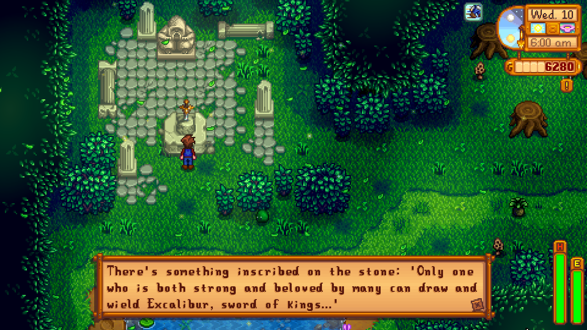 Excalibur - The Sword of Legend mod for Stardew Valley