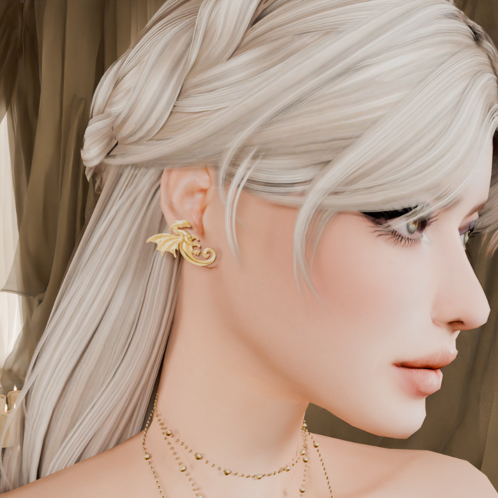 GG EXCLUSIVE - Spring Modathon- Dragon Fae Earrings mod for The Sims 4 