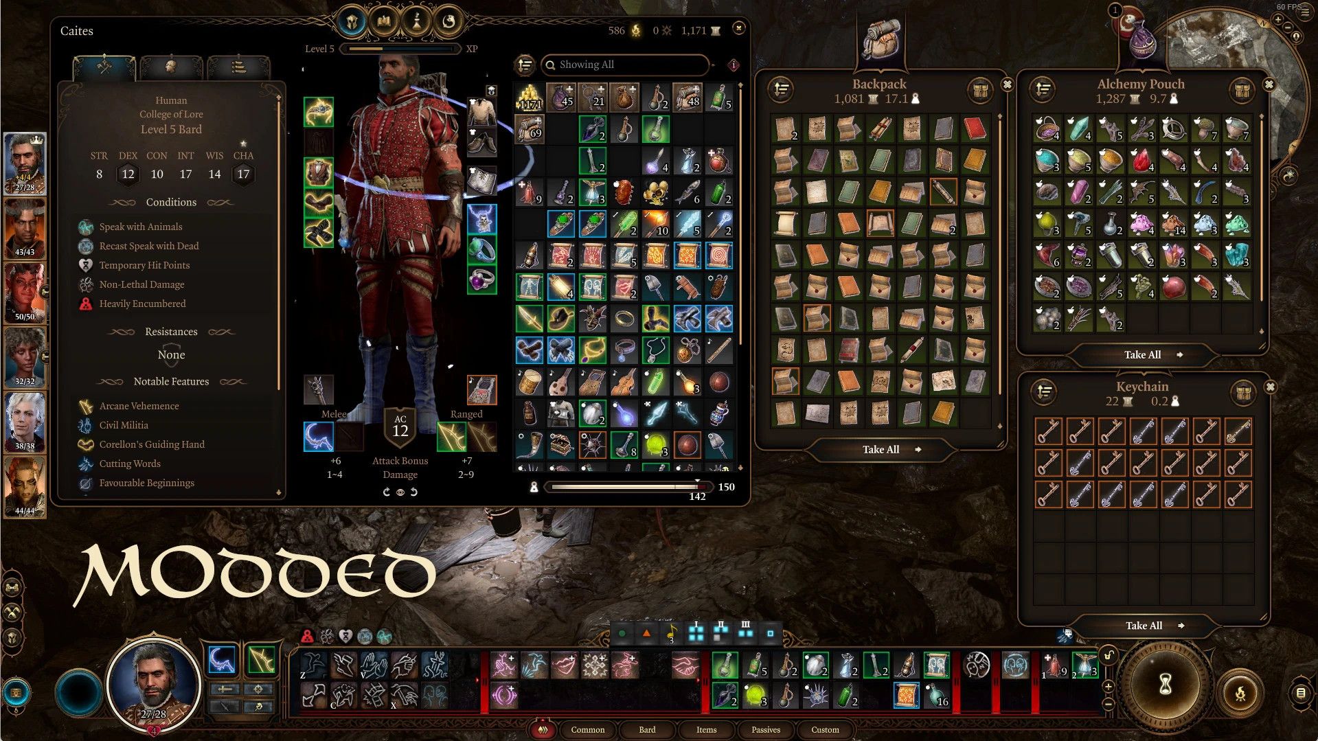 Better Containers mod for Baldur's Gate 3