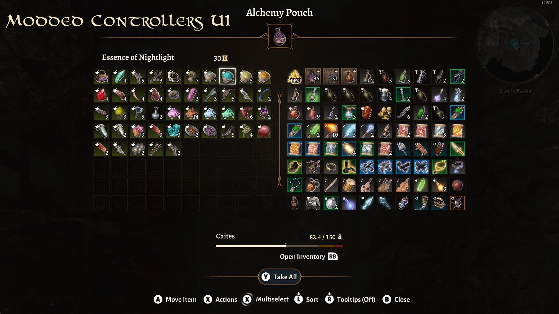 Better Containers mod for Baldur's Gate 3