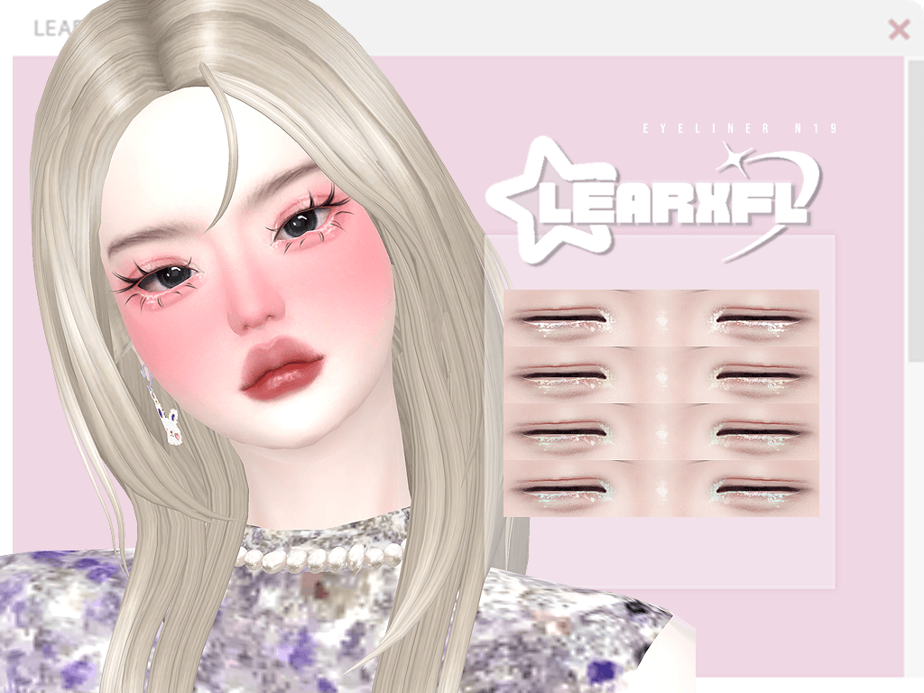 Learxfl Eyeliner N19 mod for The Sims 4 