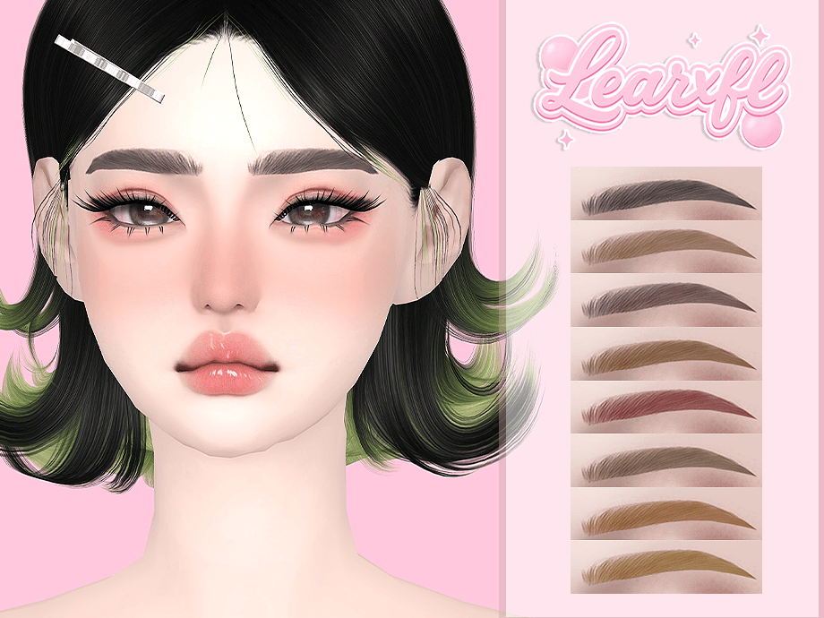 Learxfl Grace Eyebrows mod for The Sims 4 