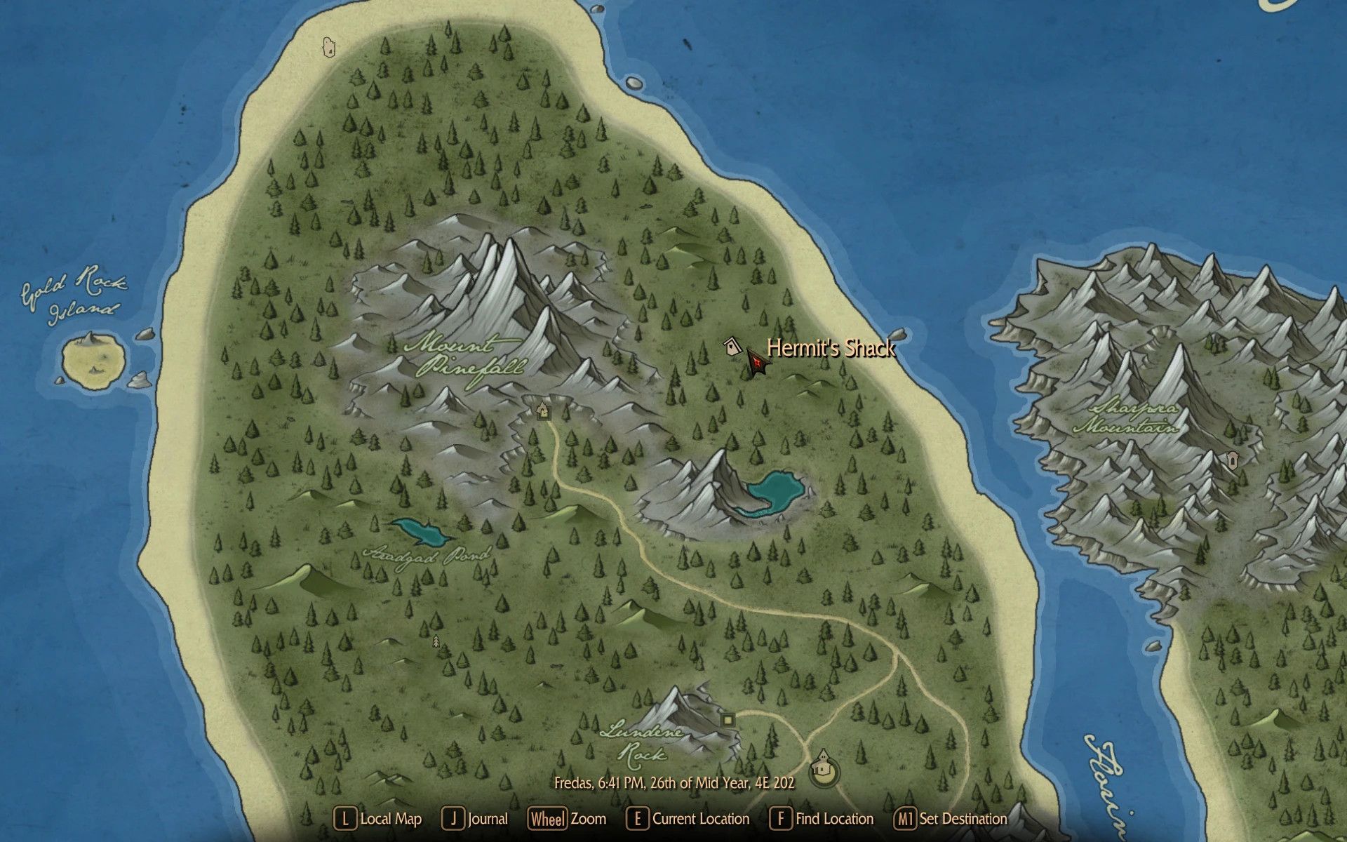 Midwood Isle Paper Map for FWMF mod for The Elder Scrolls V: Skyrim Special Edition