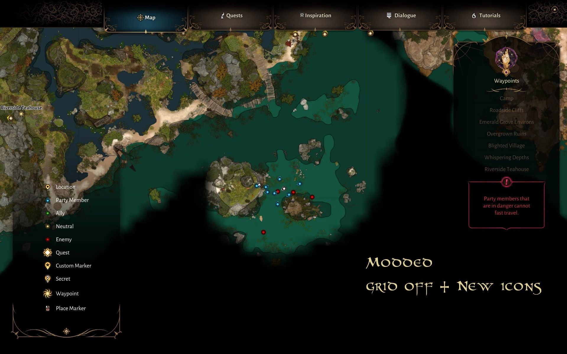 Better Maps All-In-One mod for Baldur's Gate 3