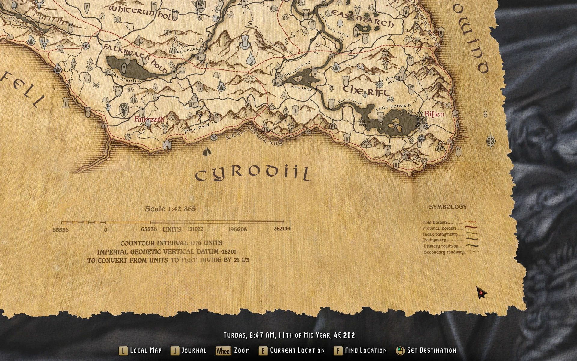Updates to various maps for FWMF mod for The Elder Scrolls V: Skyrim Special Edition