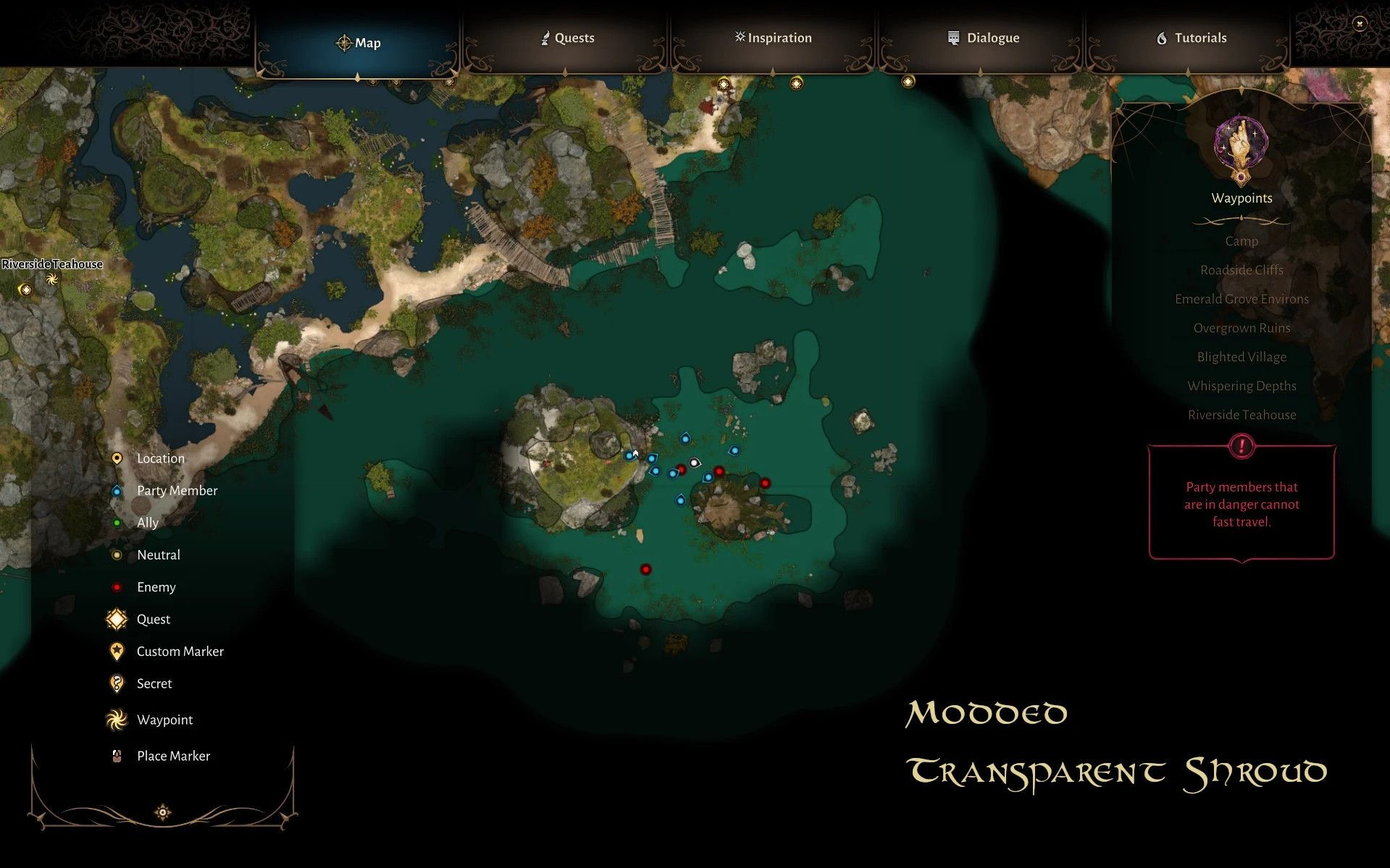 Better Maps All-In-One mod for Baldur's Gate 3