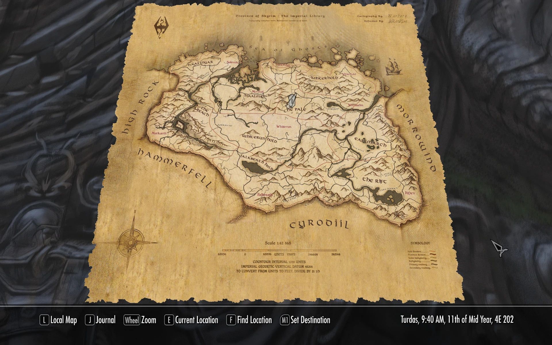 Updates to various maps for FWMF mod for The Elder Scrolls V: Skyrim Special Edition