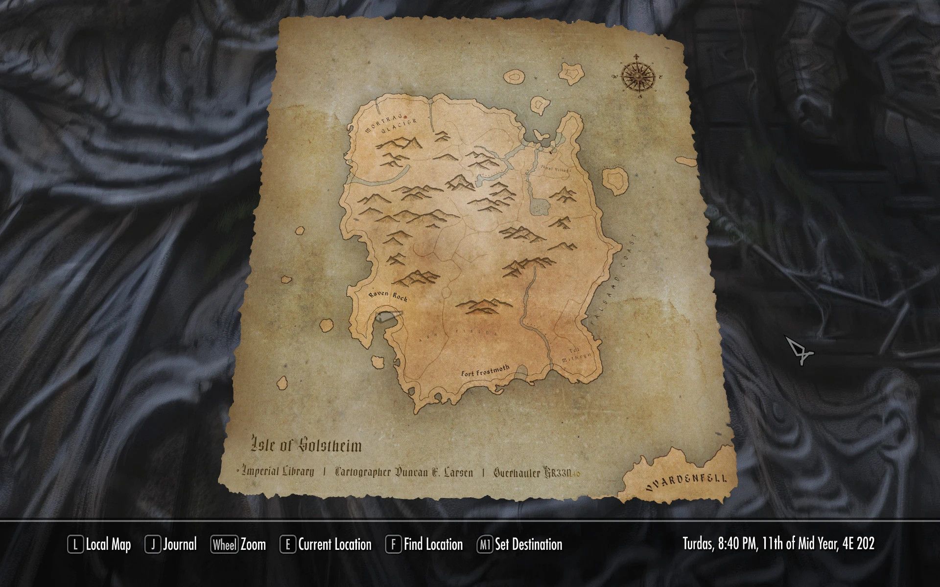 Updates to various maps for FWMF mod for The Elder Scrolls V: Skyrim Special Edition