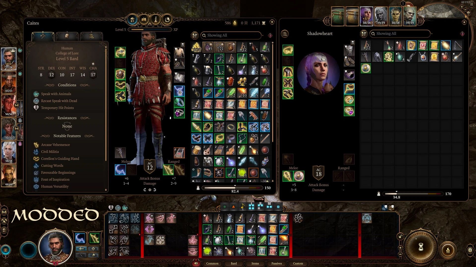 Companions Panel and Camp Chest Everywhere mod for Baldur's Gate 3