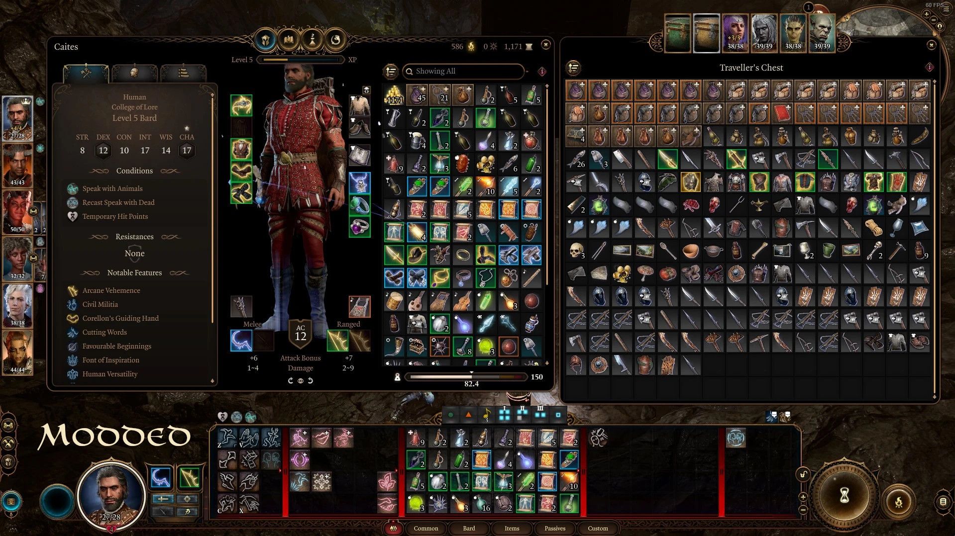 Companions Panel and Camp Chest Everywhere mod for Baldur's Gate 3