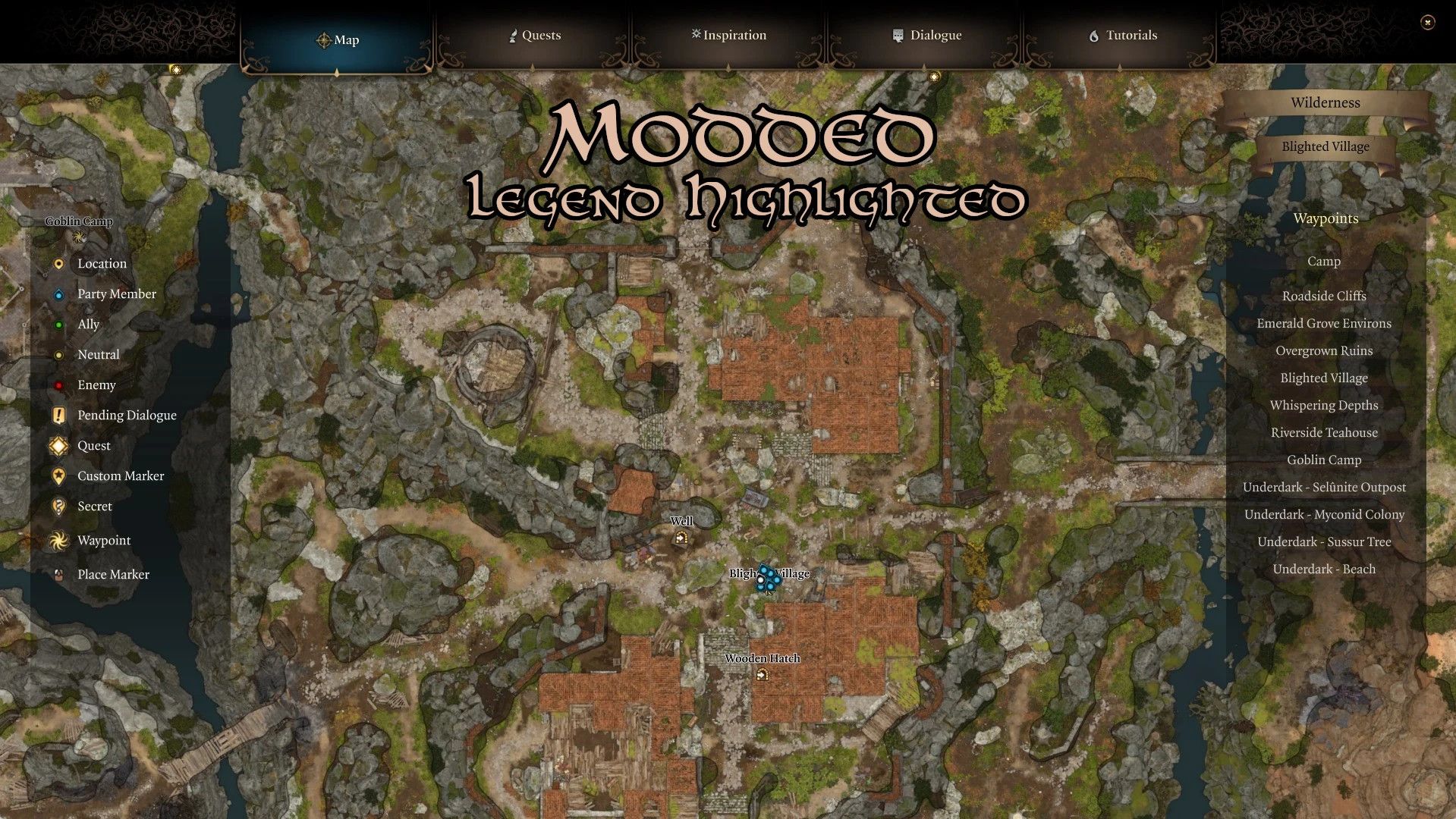 Better Maps All-In-One mod for Baldur's Gate 3