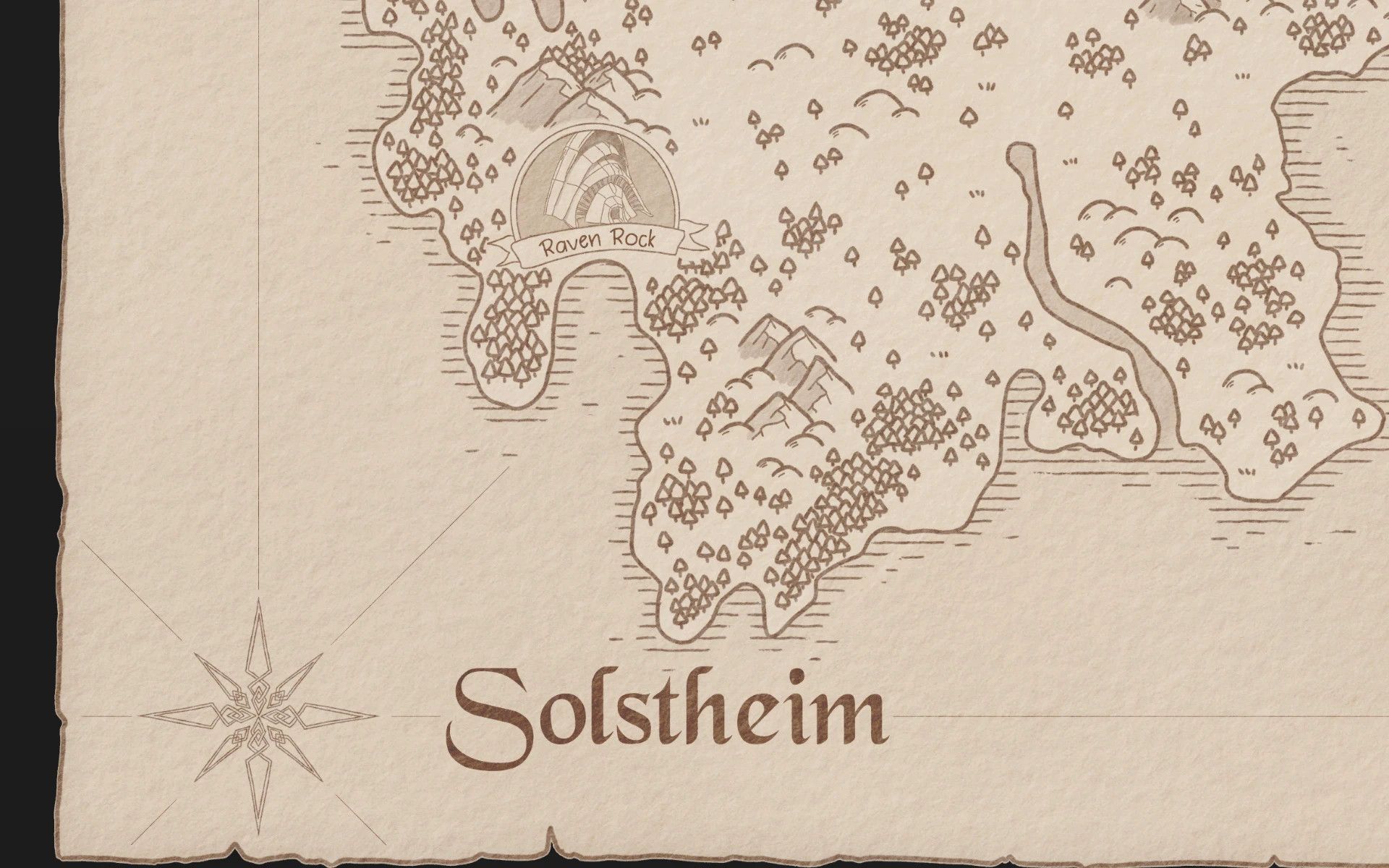 Skyrim and Solstheim Paper Maps by Mirhayasu for FWMF mod for The Elder Scrolls V: Skyrim Special Edition