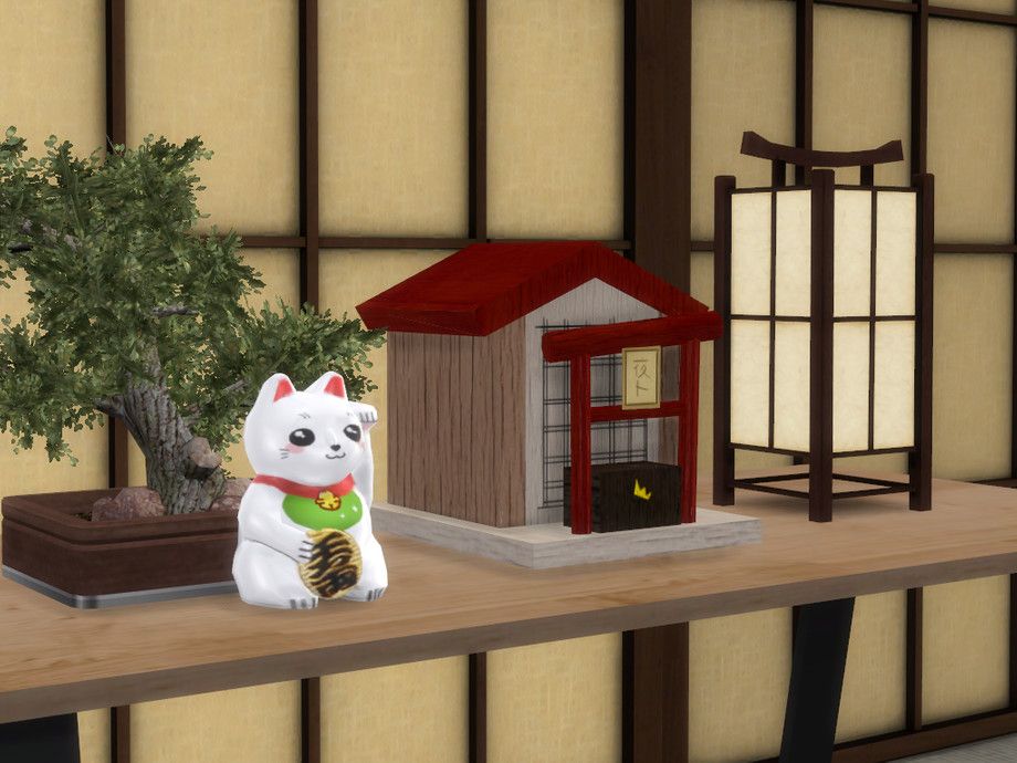 Yato's Small Shrine 2018 mod for The Sims 4 
