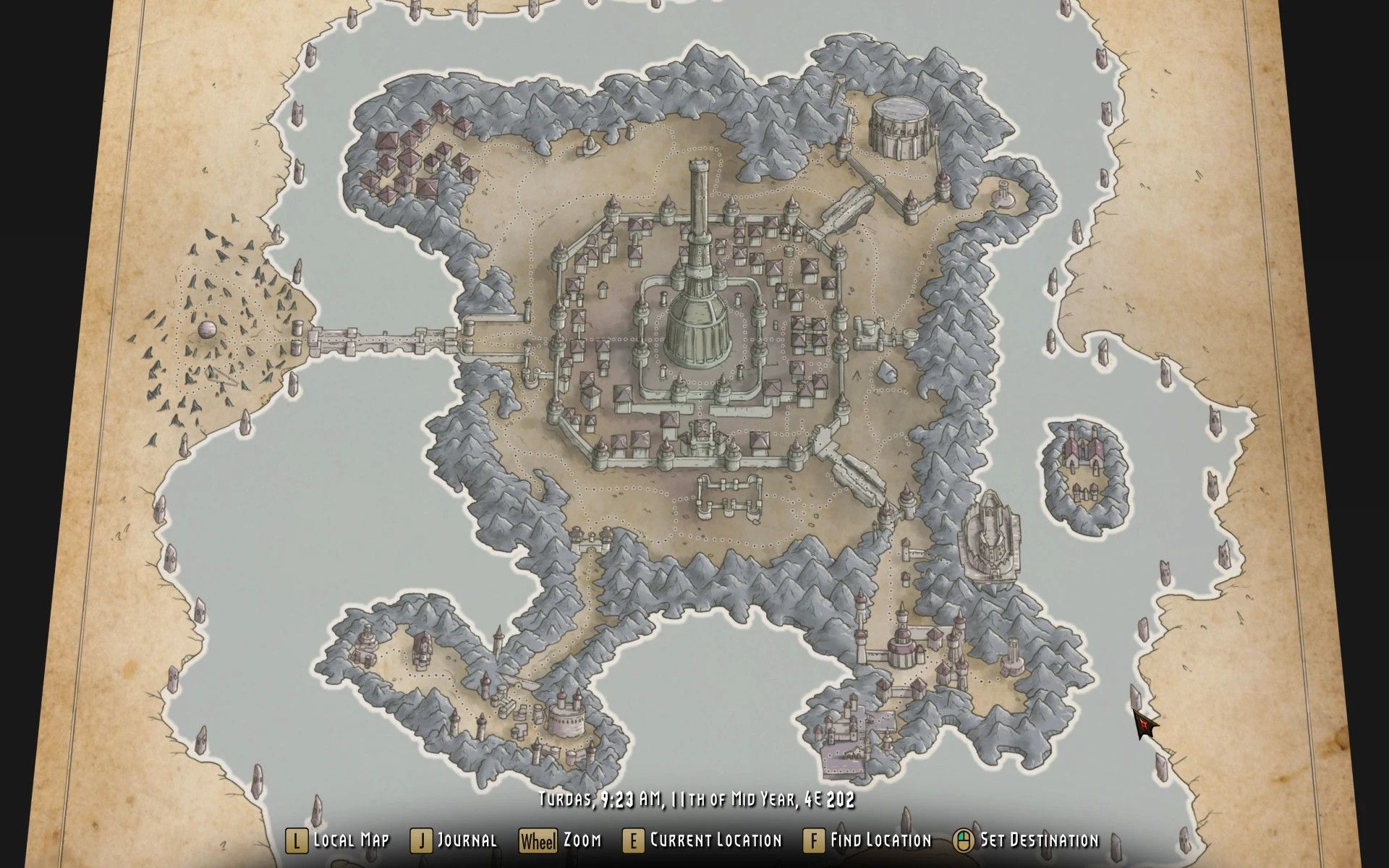 Vigilant Paper Map for FWMF by Limon mod for The Elder Scrolls V: Skyrim Special Edition