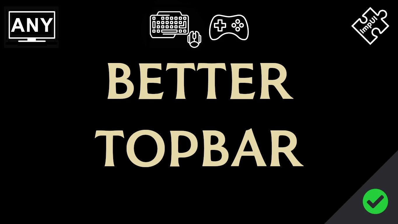 Better Topbar mod for Baldur's Gate 3