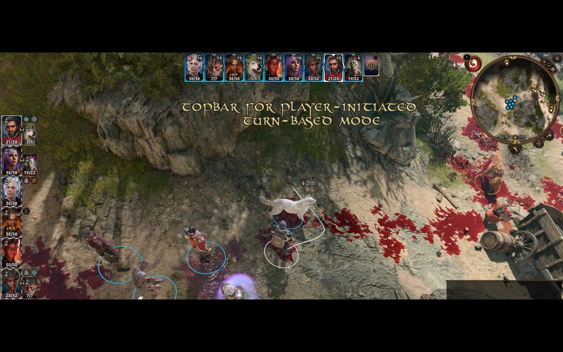 Better Topbar mod for Baldur's Gate 3