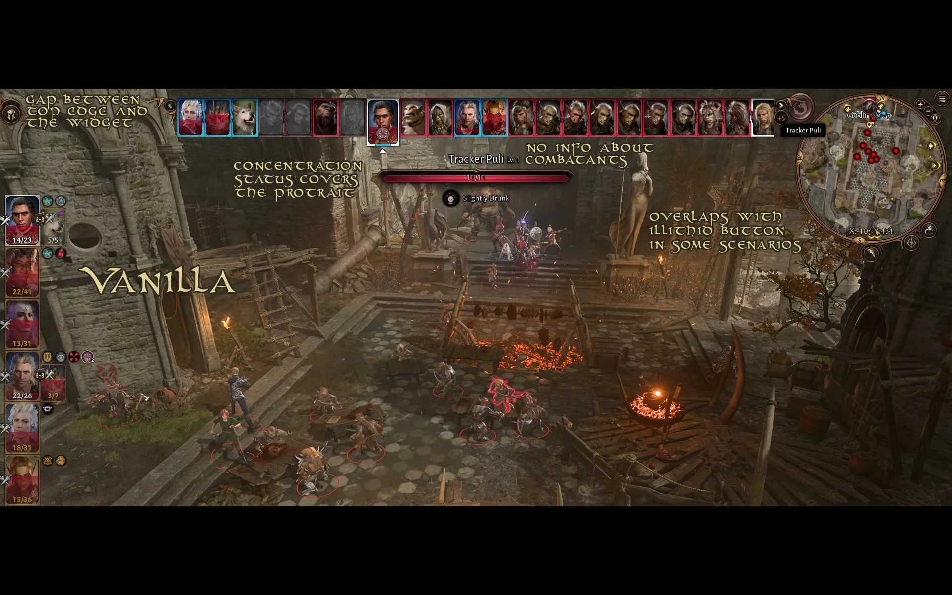 Better Topbar mod for Baldur's Gate 3