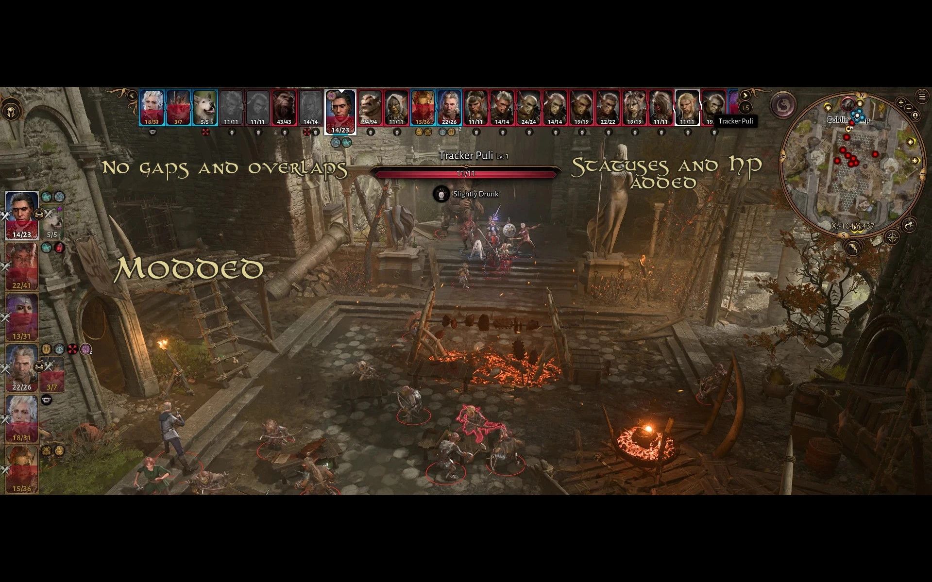 Better Topbar mod for Baldur's Gate 3