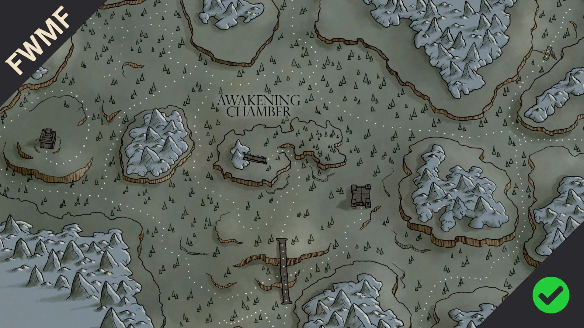 The Nightmare Paper Map for FWMF by Limon mod for The Elder Scrolls V: Skyrim Special Edition