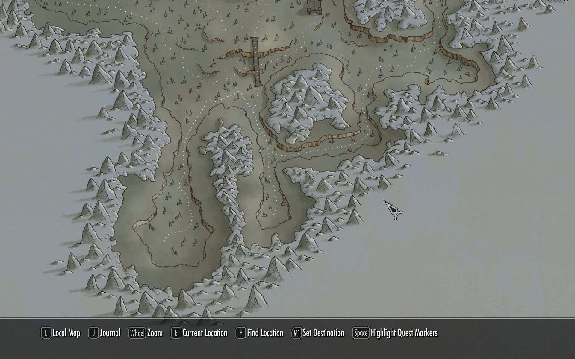 The Nightmare Paper Map for FWMF by Limon mod for The Elder Scrolls V: Skyrim Special Edition
