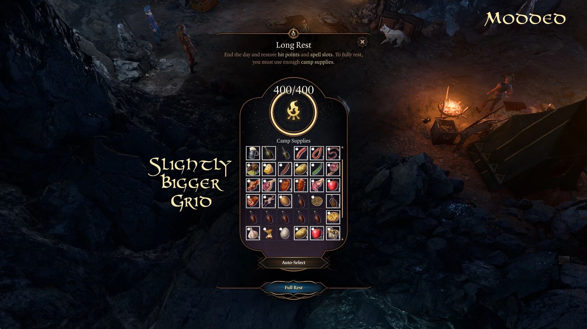 Better Various Widgets mod for Baldur's Gate 3