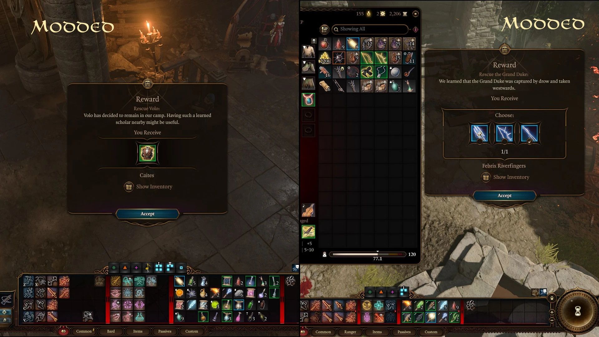 Better Various Widgets mod for Baldur's Gate 3