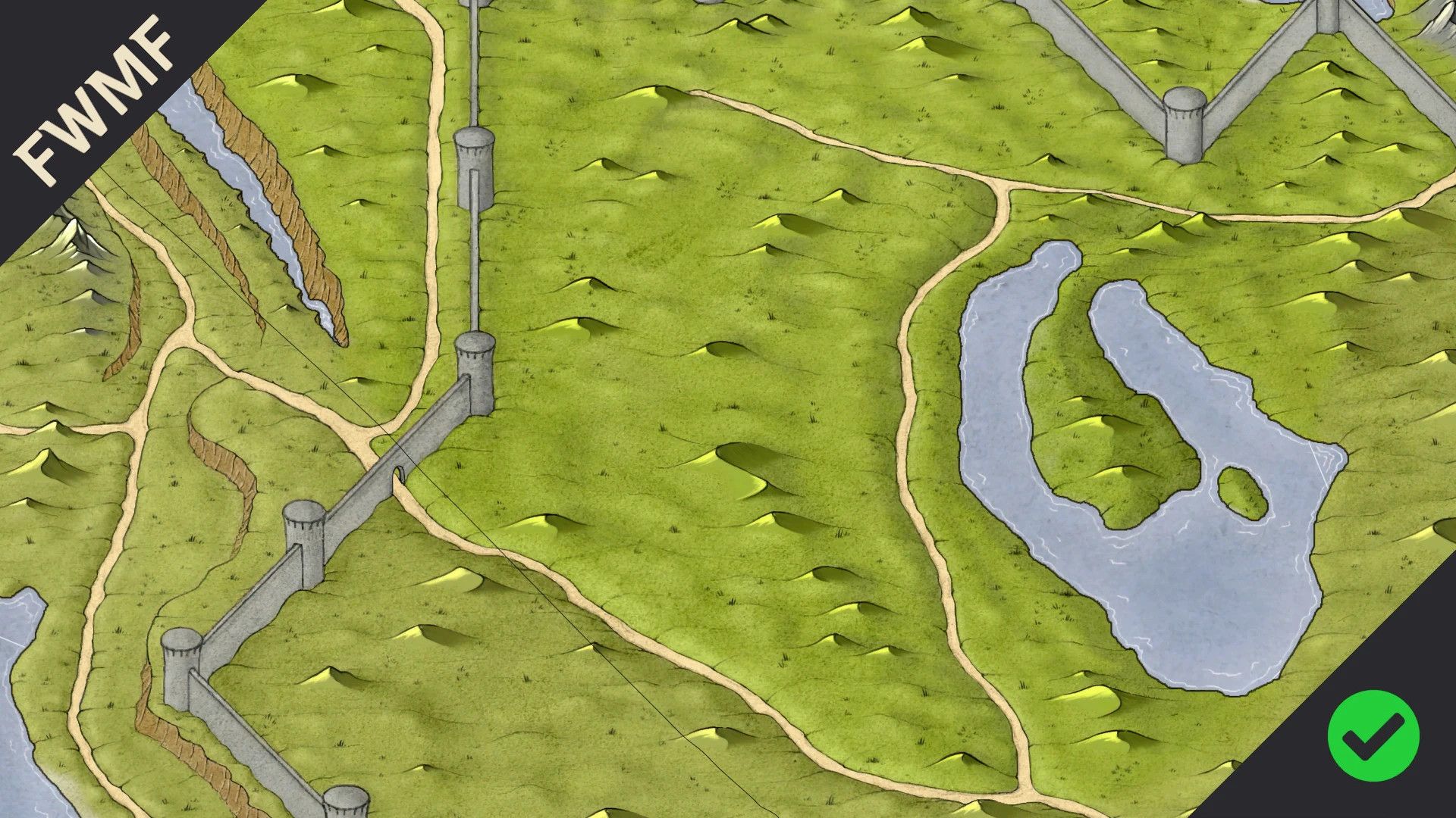 Extended Cut - Saints and Seducers Paper Map for FWMF mod for The Elder Scrolls V: Skyrim Special Edition
