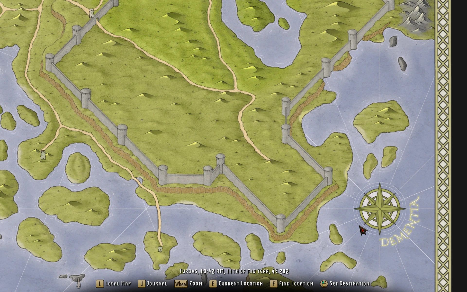 Extended Cut - Saints and Seducers Paper Map for FWMF mod for The Elder Scrolls V: Skyrim Special Edition