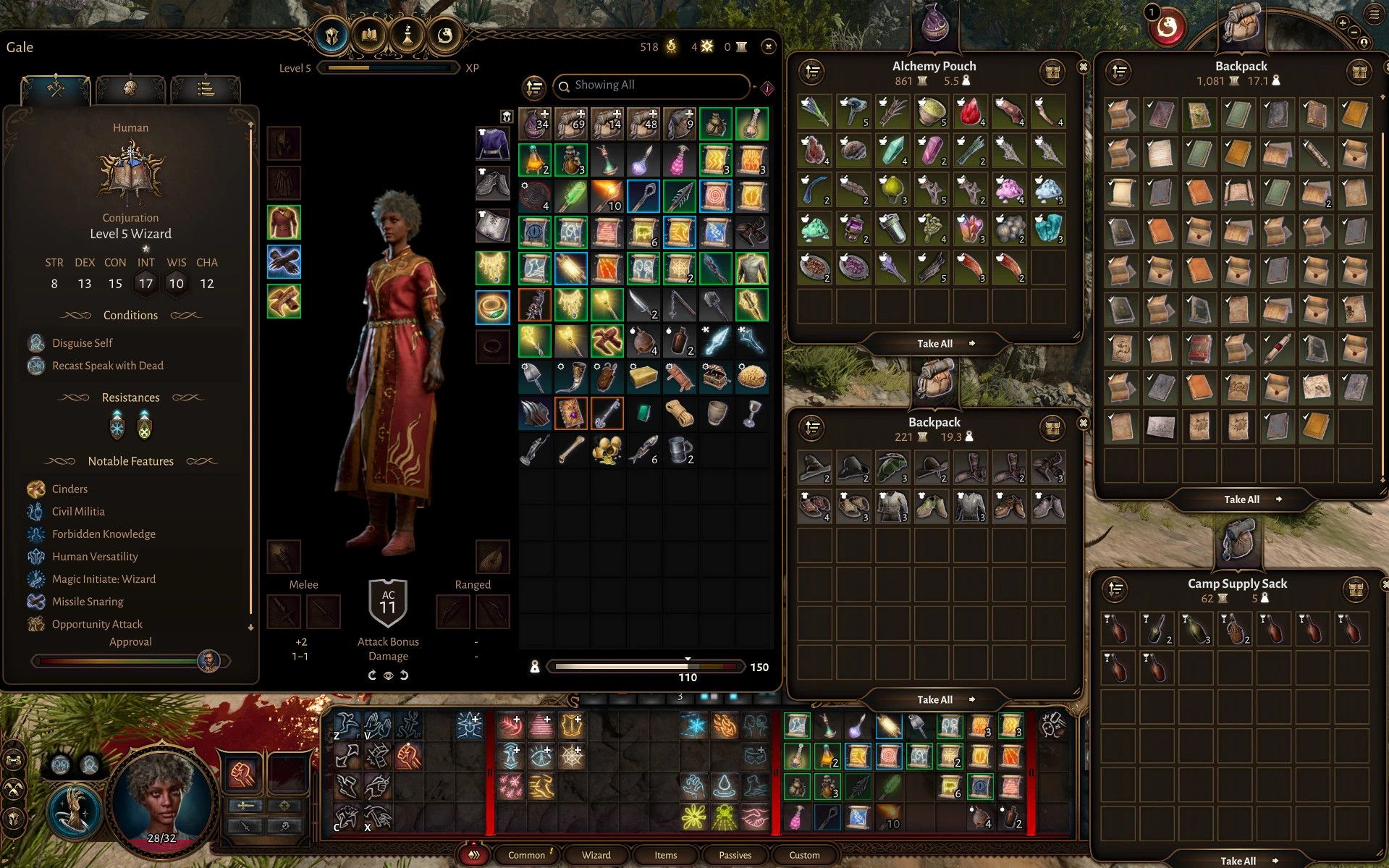 Better Inventory UI mod for Baldur's Gate 3