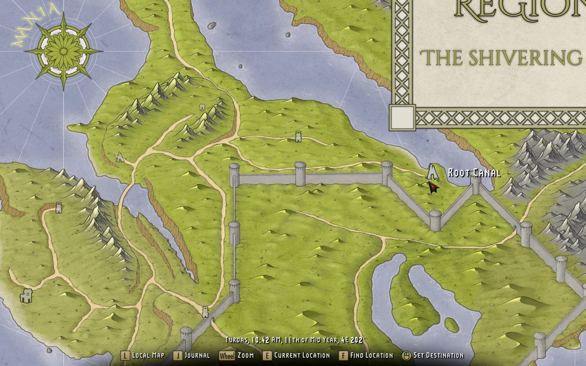 Extended Cut - Saints and Seducers Paper Map for FWMF mod for The Elder Scrolls V: Skyrim Special Edition