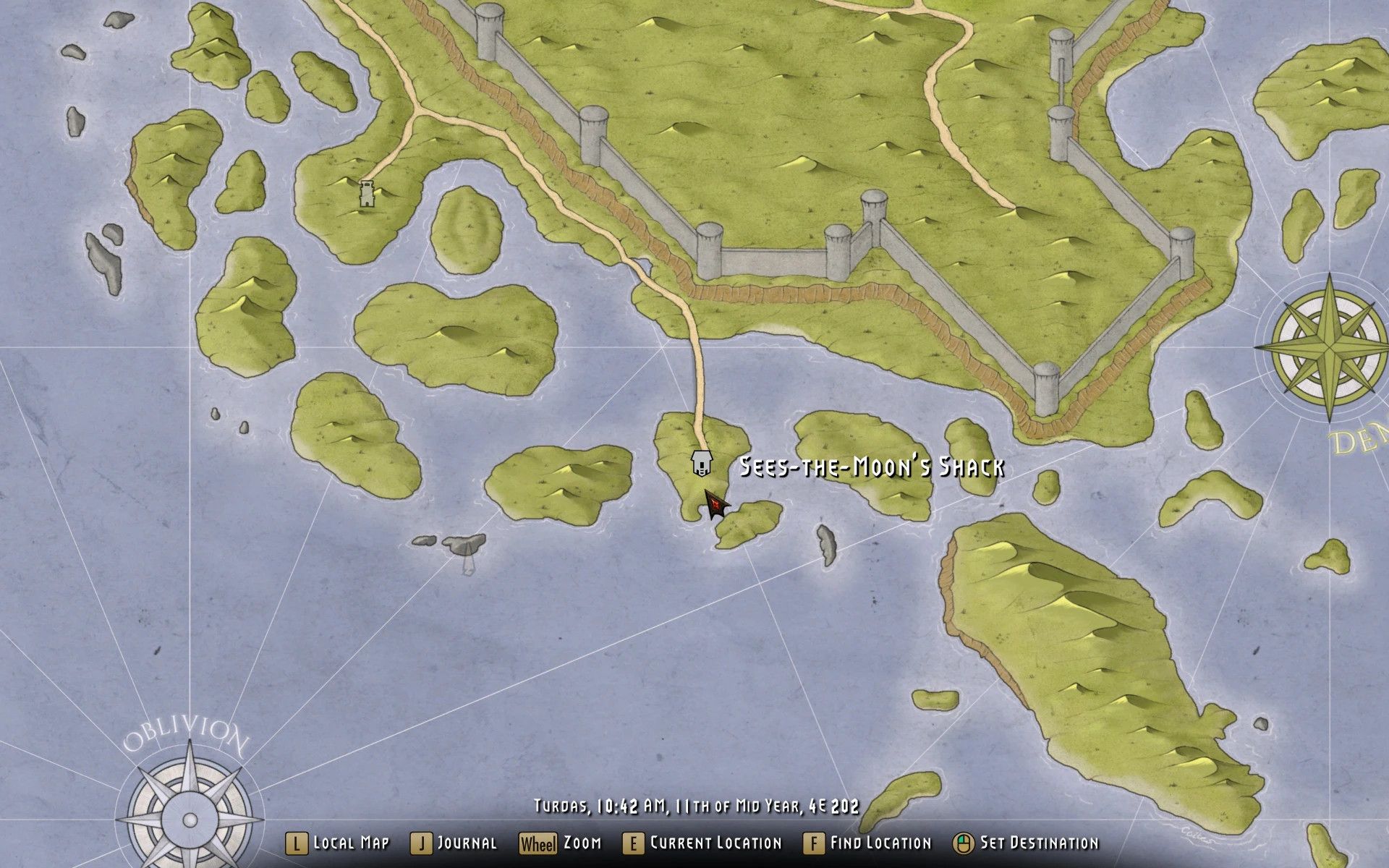 Extended Cut - Saints and Seducers Paper Map for FWMF mod for The Elder Scrolls V: Skyrim Special Edition
