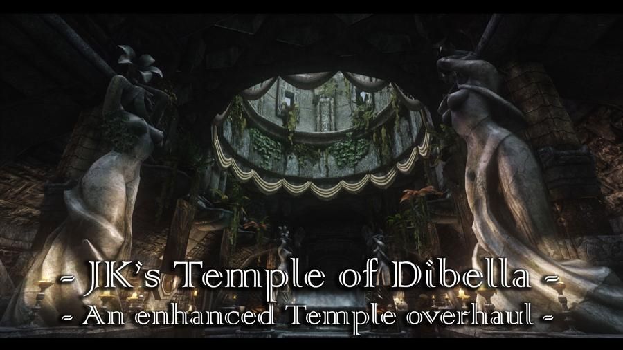JK's Temple of Dibella mod for The Elder Scrolls V: Skyrim Special Edition