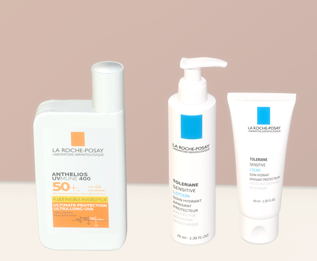 La roche posay cosmetics set mod for The Sims 4 