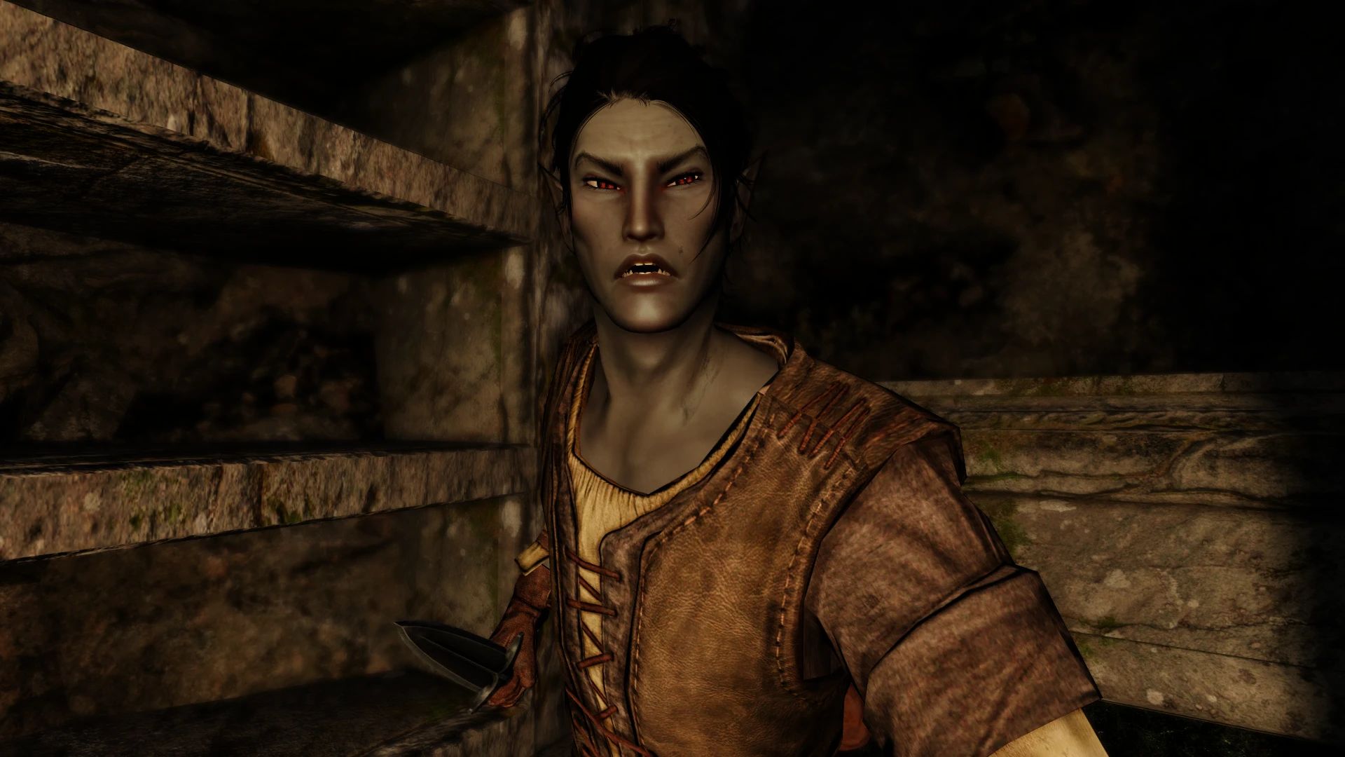 High Poly Head - Vampire Headpart Fix for Expressive Facegen Morphs mod for The Elder Scrolls V: Skyrim Special Edition