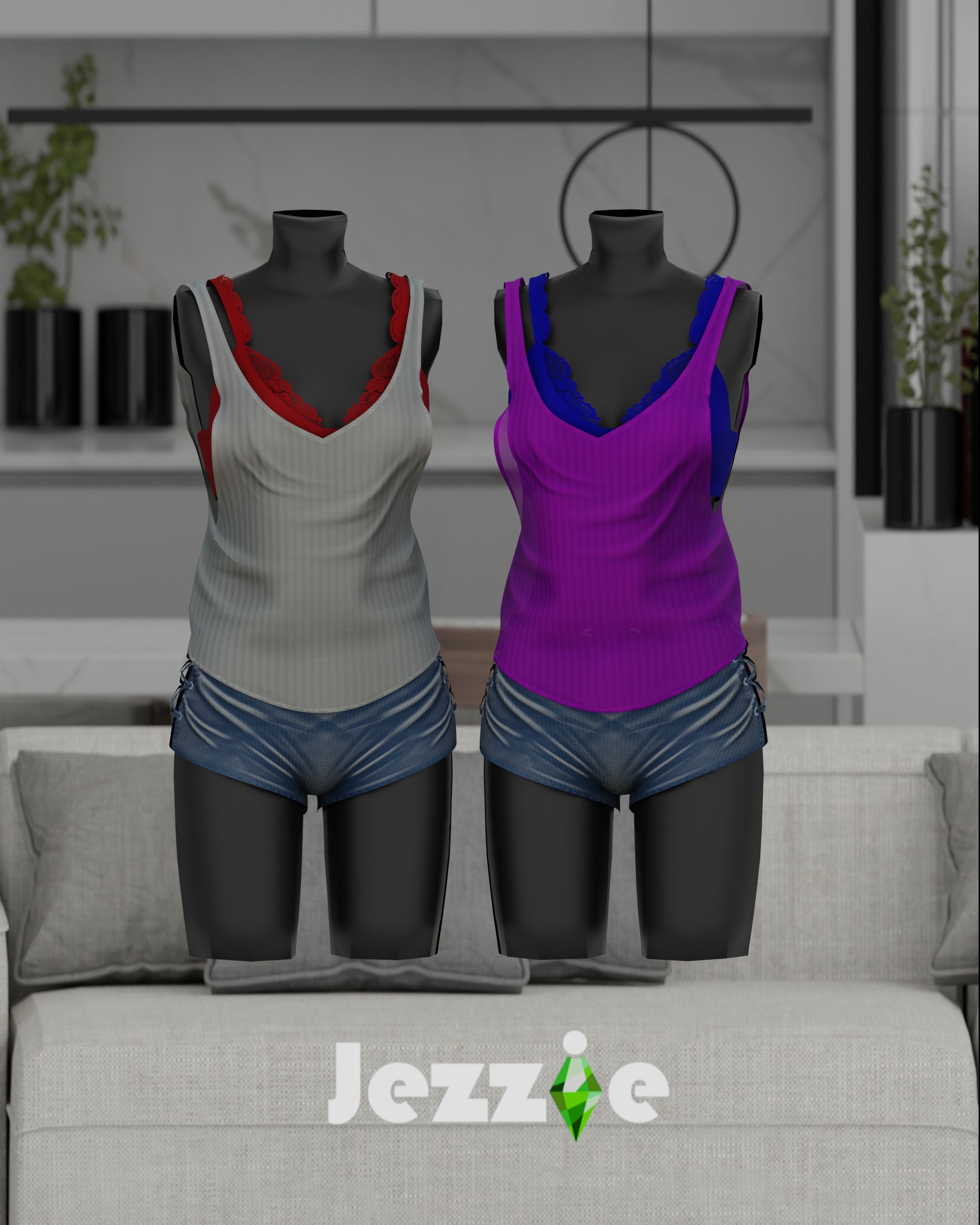 Jezzie.Ts4 Stussy Outfit mod for The Sims 4 