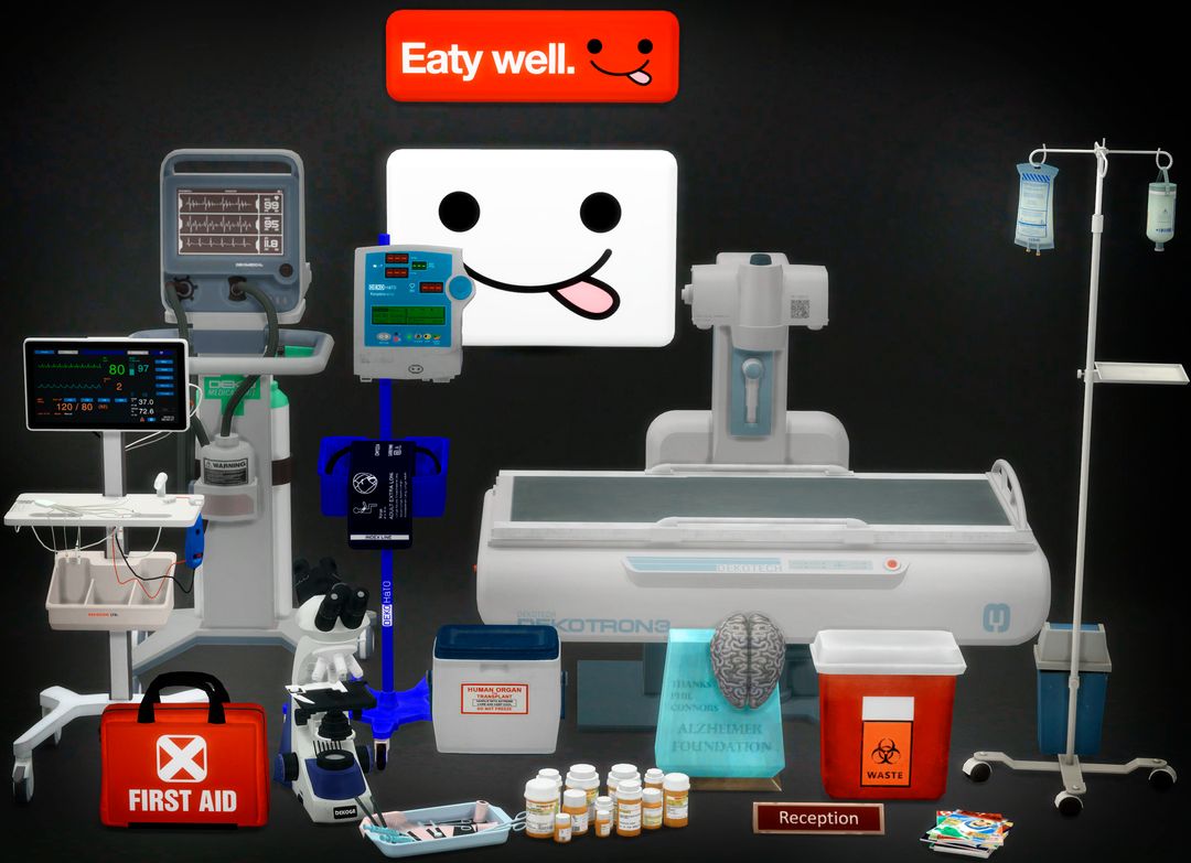 Hospital CLUTTER mod for The Sims 4 