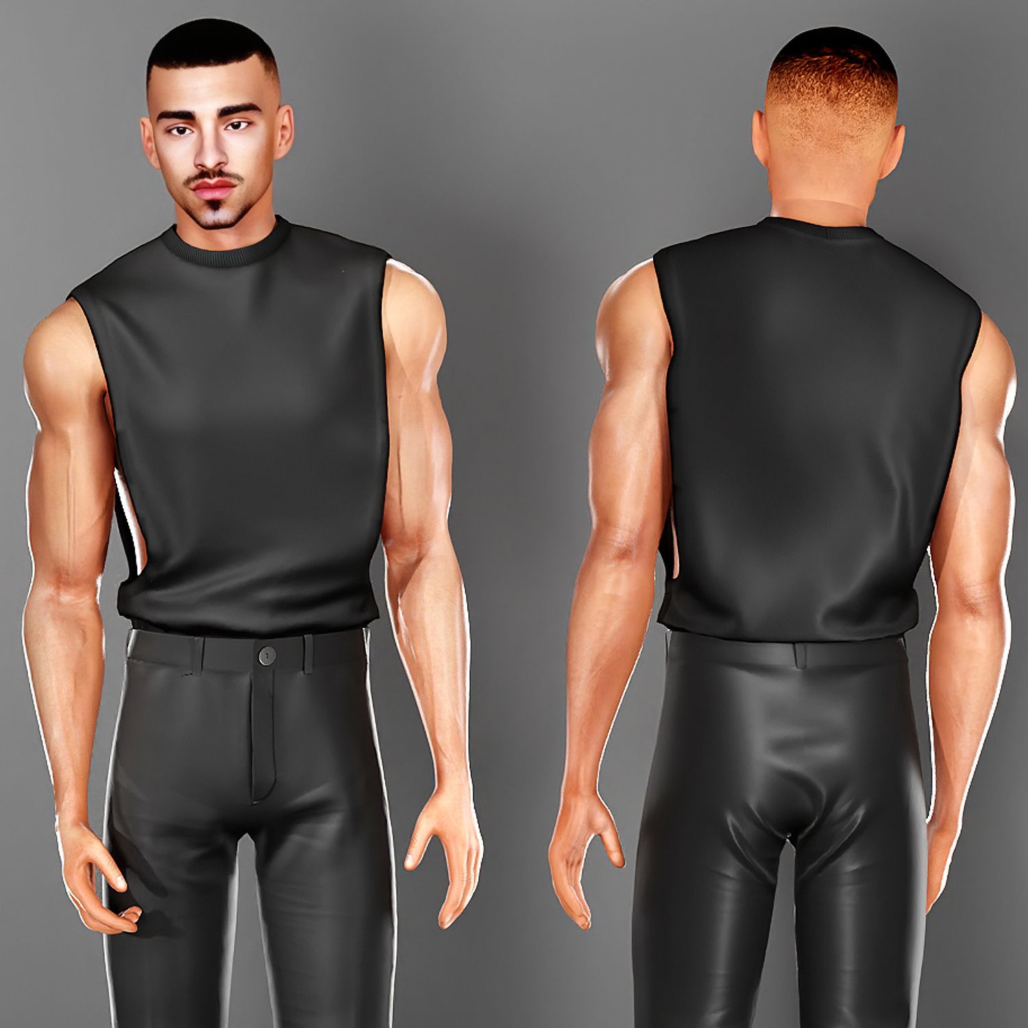 Male Relaxed Fit Tank Top mod for The Sims 4 