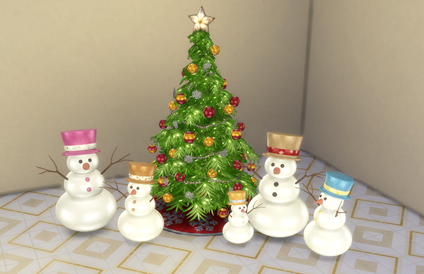 Snow man mod for The Sims 4 
