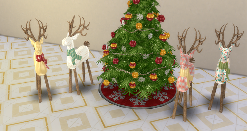 Deer statue mod for The Sims 4 