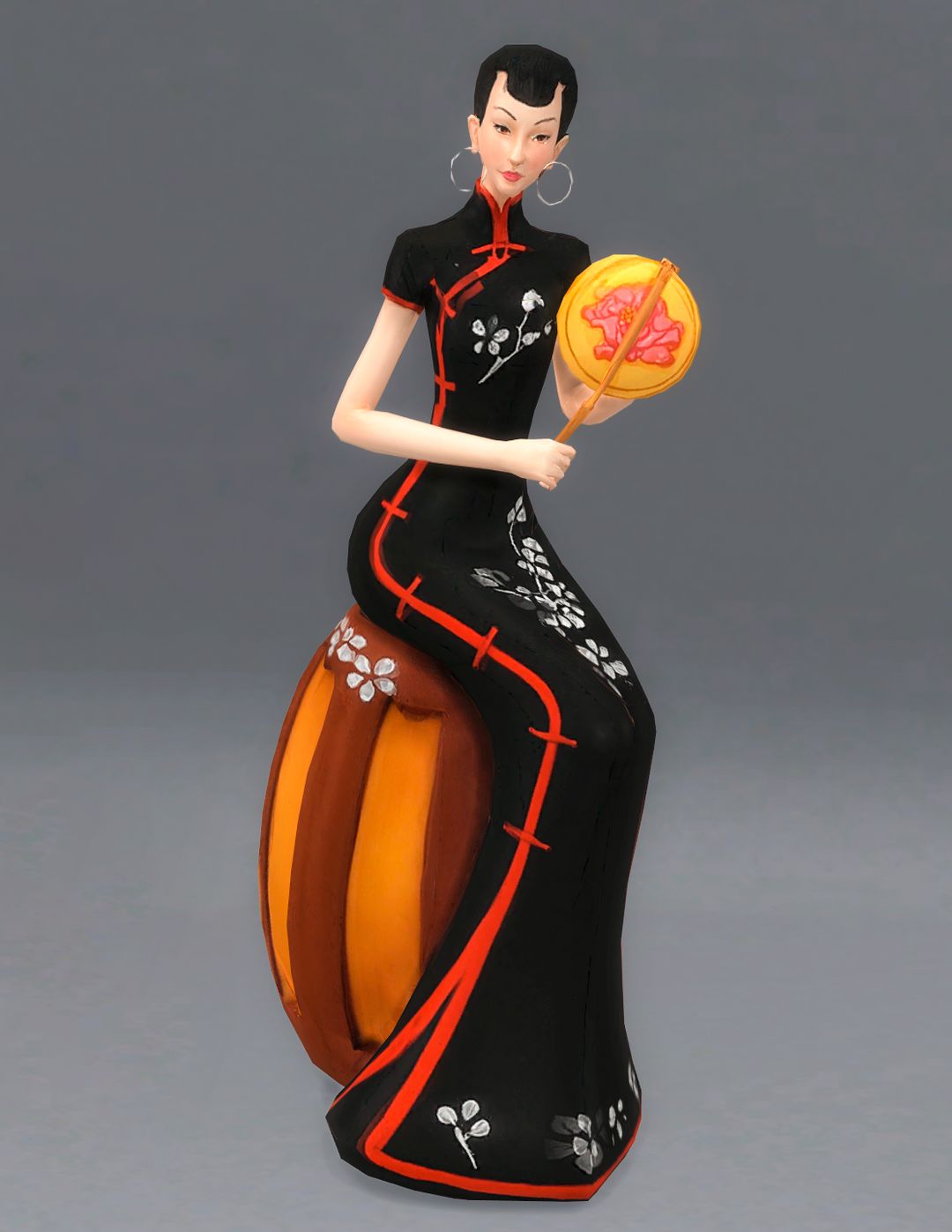 Lady Statue Asian mod for The Sims 4 