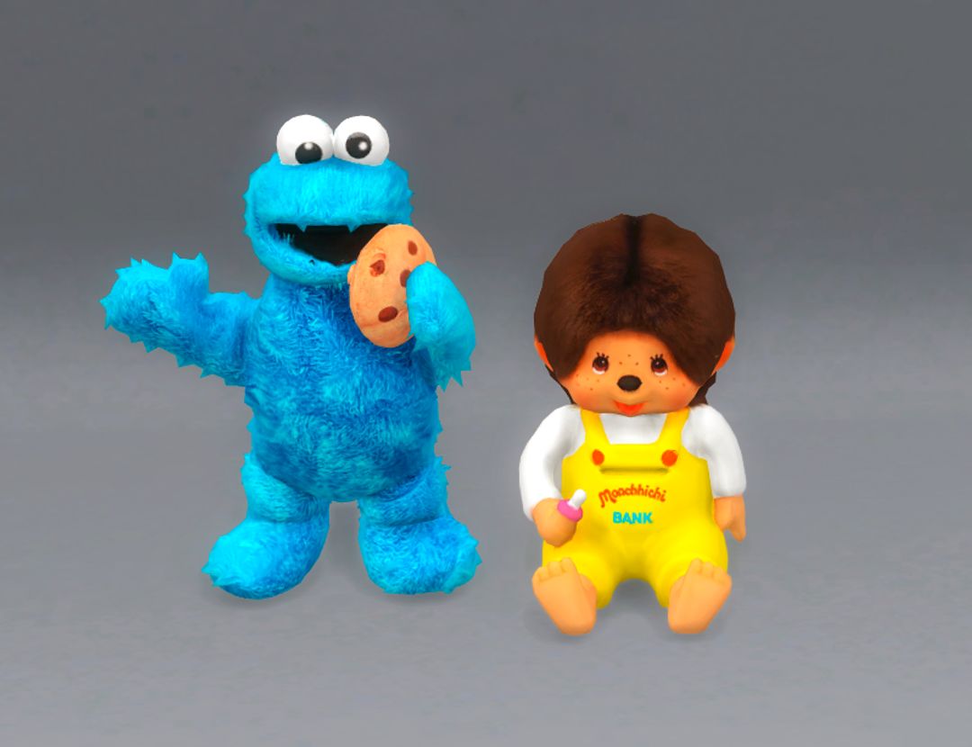 Monchhichi Cookie Monster mod for The Sims 4 
