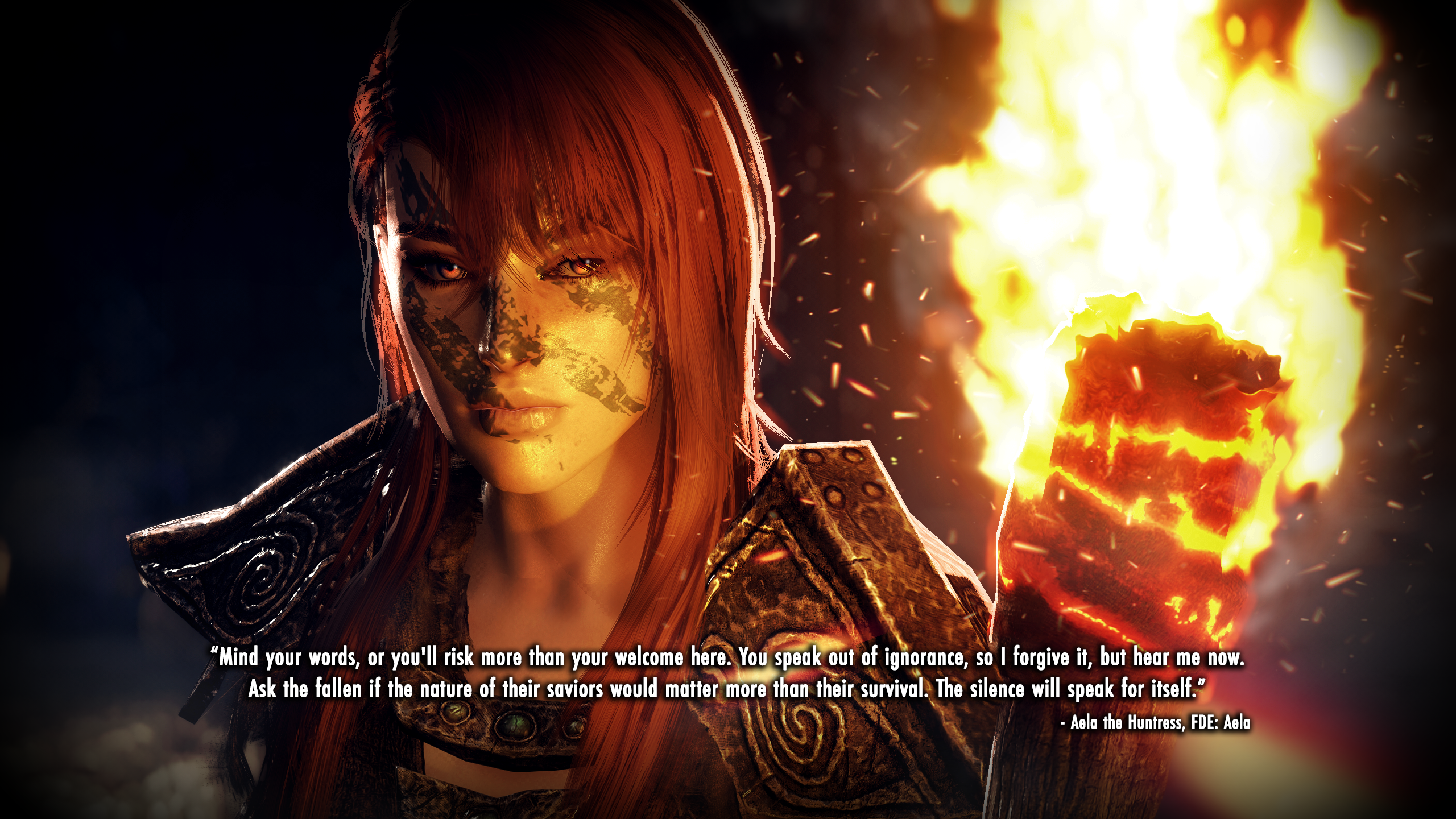 Aela Revoiced mod for The Elder Scrolls V: Skyrim Special Edition