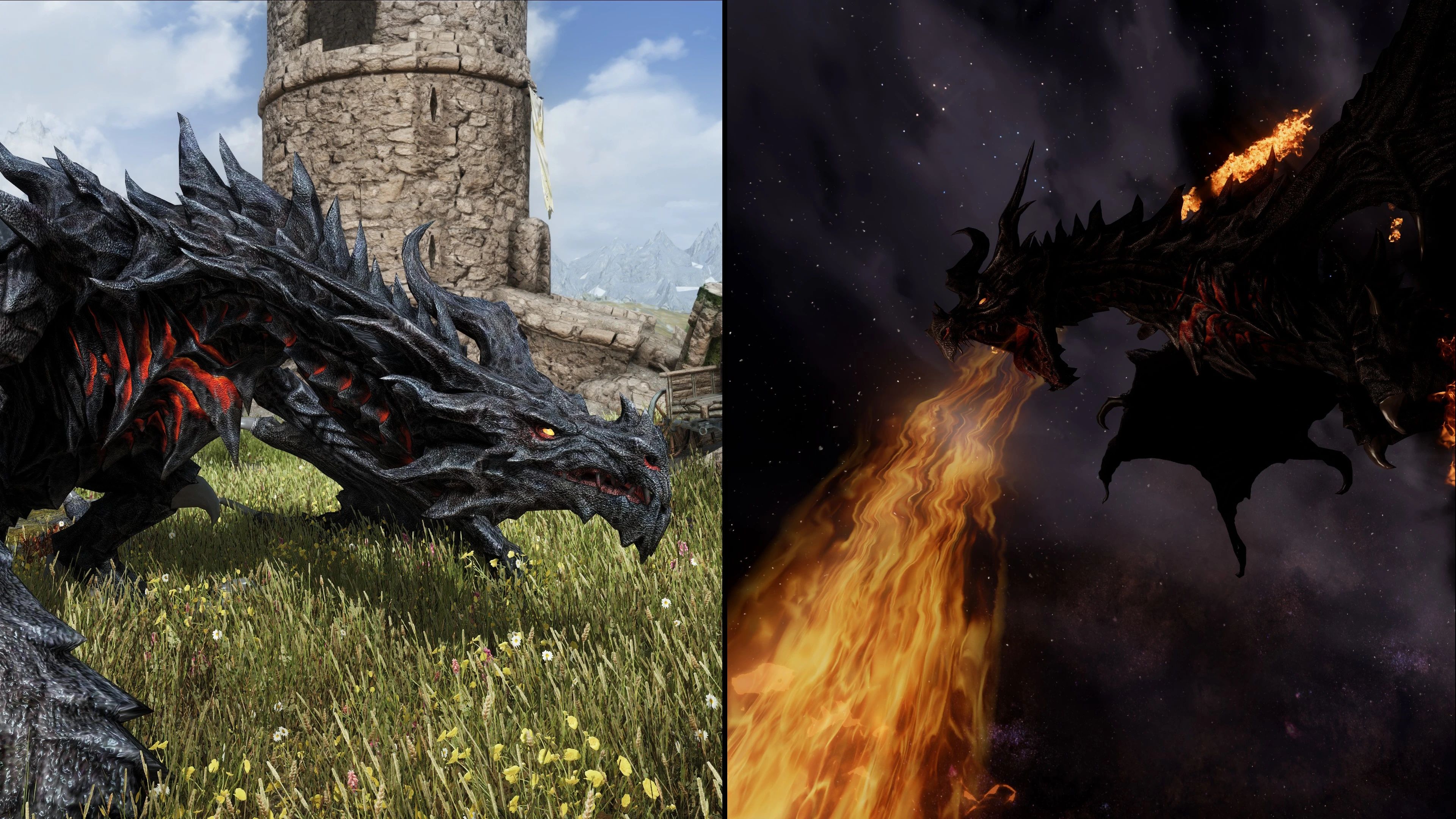 Edmond's ALDUIN THE WORLD-EATER (Ultra HD - 4k 8k and 16k Dragon Retexture) mod for The Elder Scrolls V: Skyrim Special Edition