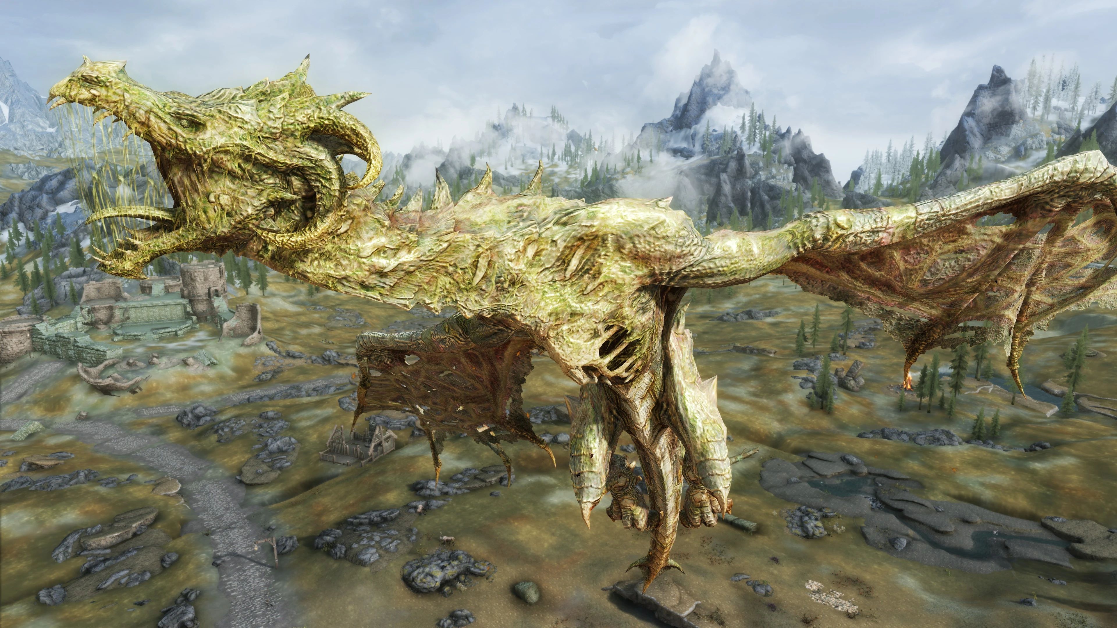 Edmond's DURNEHVIIR GOD OF DEATH - REMASTERED (Ultra HD Dragon Retexture) mod for The Elder Scrolls V: Skyrim Special Edition