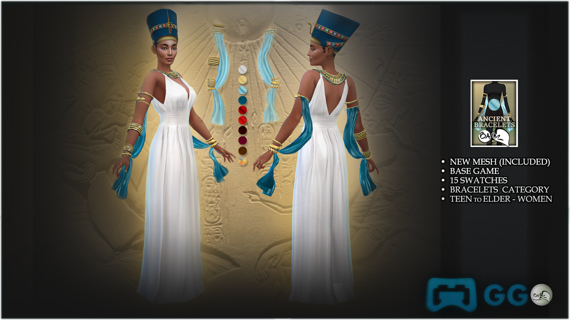 GG-Ancient Bracelets mod for The Sims 4 