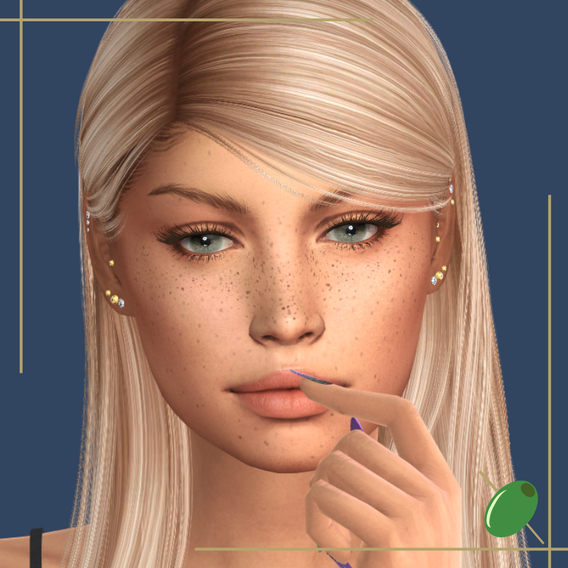 Gina Piercings mod for The Sims 4 