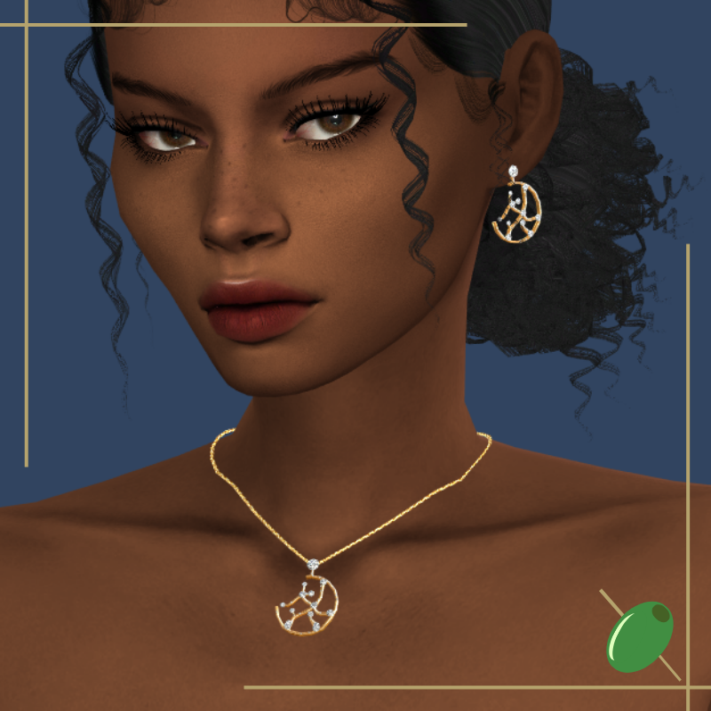 Constellation Necklace mod for The Sims 4 