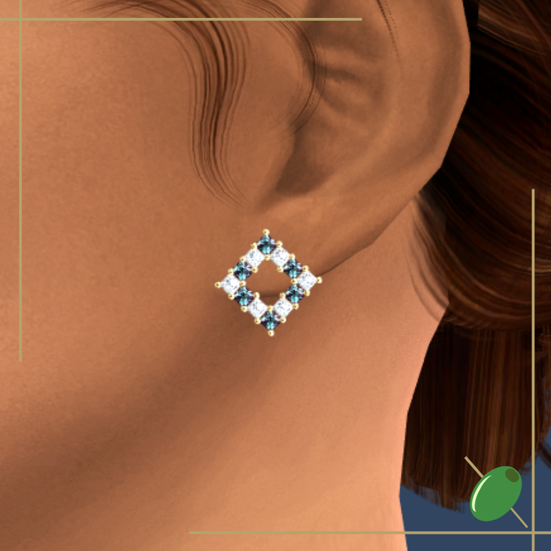 Hannah Earrings mod for The Sims 4 
